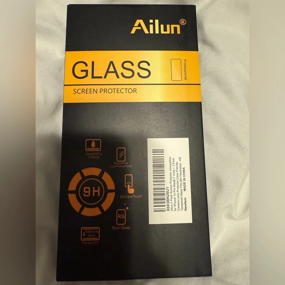 iPhone 14 Pro Max tempered glass screen protectors & camera covers